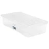 B&M Jumbo Underbed Storage Box With Lid 42L - Clear