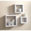 Lokken 3 Cube Shelves - White -Quality Home Store 294102 vermont cube shelves white1