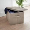 B&M Foldable Storage Box - Grey -Quality Home Store 355745 grey foldable box