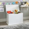 Mobel Toybox -Quality Home Store 363377 mobel wooden white toy box storage with lid