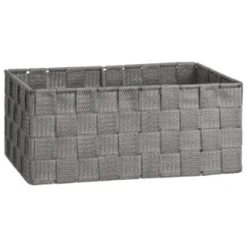 B&M Woven Storage Baskets 3pk - Silver -Quality Home Store 365979 3pk woven baskets silver 2