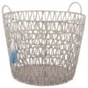 B&M Storage Basket With Tassel - Grey -Quality Home Store 368483 basket with tassel grey
