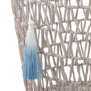 B&M Storage Basket With Tassel - Grey 4 B&M Storage Basket With Tassel - Grey - Image 2