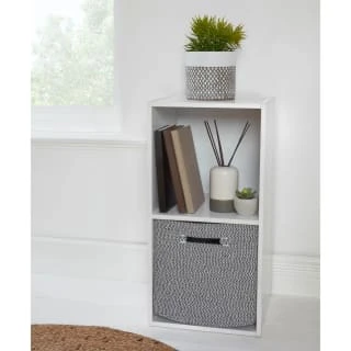 Kavala Cotton Lokken Cube Shelving Unit & Basket - Black 4 Kavala Cotton Lokken Cube Shelving Unit & Basket - Black - Image 2