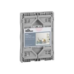 Mini Stacking Fold Flat Crate 22.2 X 15 X 8.7cm - Grey -Quality Home Store 384980 home essebtials mini stacking fold flat crate grey
