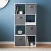 Lokken 8 Cube Shelving Unit With 4 Baskets -Quality Home Store 385647 lokken 8 cube shelving unit with 4 baskets