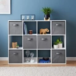 Best Seller -Quality Home Store 385648 lokken 12 cube shelving unit with 6 baskets