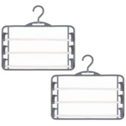 B&M Swivel Hook Trouser Hangers 2pk 8 B&M Swivel Hook Trouser Hangers 2pk -Quality Home Store 389260 home organisation co 2pk trouser hangers 2