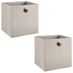 Lokken Cord Storage Cubes 2pk - Light Grey -Quality Home Store 395811 2pk cord lokken storage cubes light grey 3