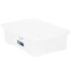 B&M Underbed Clear Storage Box With Lid 32L - Clear -Quality Home Store 314173 32l underbed storage box with lid clear 2