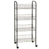 Beldray 4 Tier Multipurpose Trolley - Black -Quality Home Store 328911 beldray 4 tier multipurpose trolley black