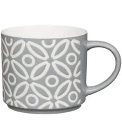 B&M Jumbo Embossed Stacking Mugs 4pk -Quality Home Store 329369 Jumbo Embossed Stacking Mugs Set of 4 2