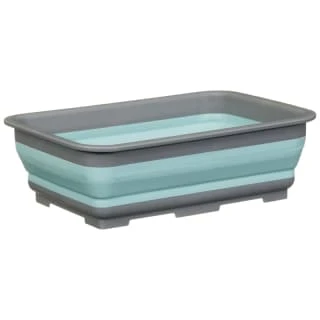 Addis Collapsible Washing Up Bowl - Aqua & Grey 4 Addis Collapsible Washing Up Bowl - Aqua & Grey - Image 2