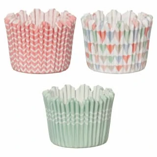 Betty Winters Paper Baking Cases 36pk - Pastel Triangles 3 Betty Winters Paper Baking Cases 36pk - Pastel Triangles