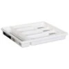 Addis Non-Slip Cutlery Tray - White 2 Addis Non-Slip Cutlery Tray - White -Quality Home Store 335260 addis non slip cutlery tray white grey 2
