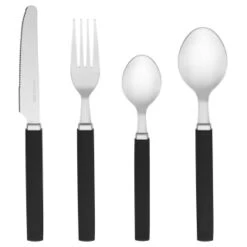 B&M Cutlery Set With Caddy 16pc - Black -Quality Home Store 357347 16pc cutlery set with caddy black