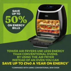 Tower 5-in-1 Air Fryer Oven 11L -Quality Home Store 357961 tower 5 in 1 air fryer oven 11l 15