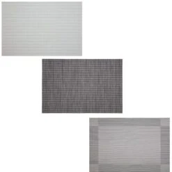 B&M Metallic Woven Placemats - Charcoal 4pk 12 B&M Metallic Woven Placemats - Charcoal 4pk -Quality Home Store 363876 363869 380285 4pk silver metallic woven main