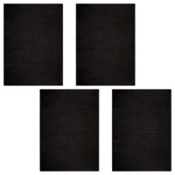 B&M Ribbed Tea Towels 4pk - Black 8 B&M Ribbed Tea Towels 4pk - Black -Quality Home Store 364862 4pk ribbed tea towels black group