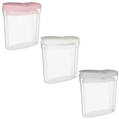 B&M Cereal Storage Container Set 2pk - White -Quality Home Store 368613 368614 368615 cereal storage set 2 pk main