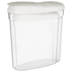 B&M Cereal Storage Container Set 2pk - White -Quality Home Store 368613 cereal storage set 2 pk white 2