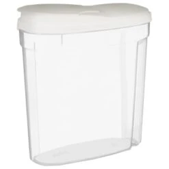 B&M Cereal Storage Container Set 2pk - White -Quality Home Store 368613 cereal storage set 2 pk white 3