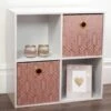 B&M Lana Storage Cubes 2pk - Blush -Quality Home Store 374348 2pk blush lana storage cubes