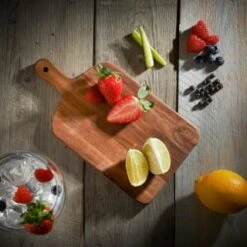 B&M Mini Acacia Wood Serve Boards 2pk -Quality Home Store 375102 2pk mini acacia wood serve boards