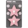 B&M Star Shaped Self Adhesive Hooks 2pk - Blush -Quality Home Store 376159 2pk star shaped self adhesive hooks pink