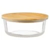 B&M Round Glass Food Container With Bamboo Lid -Quality Home Store 376821 round glass food container 2