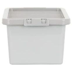 B&M Storage Box With Lid 11L - Graphite -Quality Home Store 377031 11l storage box grey