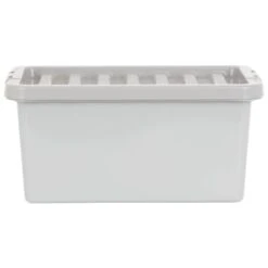 B&M Storage Box With Lid 11L - Graphite -Quality Home Store 377031 11l storage box grey 4
