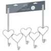 B&M Heart Diamante Overdoor Hooks -Quality Home Store 377713 5 ball heart diamante hooks