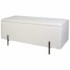 B&M Teddy Fleece Ottoman With Legs 1 B&M Teddy Fleece Ottoman With Legs -Quality Home Store 378069 teddy fleece ottoman