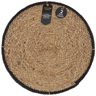 B&M Urban Paradise Woven Placemats 2pk - Natural 3 B&M Urban Paradise Woven Placemats 2pk - Natural
