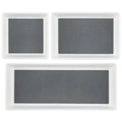 Simply Everyday Non-Slip Cutlery Tray - Grey -Quality Home Store 380181 non slip set of 3 trays