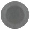 B&M Grey Embossed Dinner Plate 10.5" -Quality Home Store 380267 geo embossed dinner plate