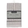 B&M Grey Check Tea Towels 3pk 2 B&M Grey Check Tea Towels 3pk -Quality Home Store 380305 3pk check tea towels grey