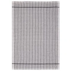 B&M Check Tea Towels - Black 3pk -Quality Home Store 380307 3pk check tea towels black 3
