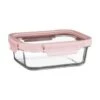 B&M Pink Glass Food Container - Medium
