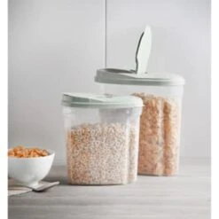 B&M Cereal Storage Container Set 2pk - Sage 15 B&M Cereal Storage Container Set 2pk - Sage -Quality Home Store 380752 cereal storage set 2 peice sage 6