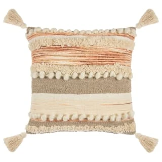 B&M Esme Stripe Woven Cushion - Natural 3 B&M Esme Stripe Woven Cushion - Natural