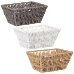 B&M Syros Mini Wicker Basket - Natural -Quality Home Store 381905 381906 381907 syros mini basket main 1