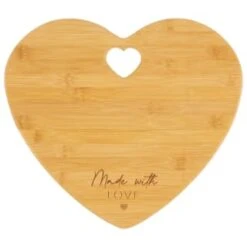 B&M Heart Slogan Chopping Board