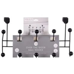 B&M 10 Ball Overdoor Hooks - Silver -Quality Home Store 383570 10 ball overdoor hooks black