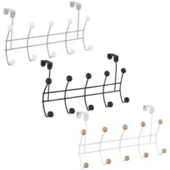 B&M 10 Ball Overdoor Hooks - Silver -Quality Home Store 383570 10 ball overdoor hooks main