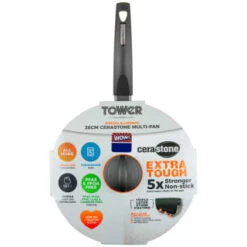 Tower Cerastone Multi-Pan 28cm -Quality Home Store 383608 28cm cerastone multi pan