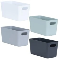 Soho Storage Tub 10 X 30 X 10cm - Grey -Quality Home Store 384402 soho size c box 10x30x10cm group1 1