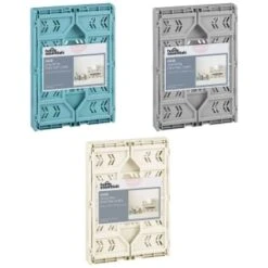 Midi Stacking Fold Flat Crate 30.6 X 20.5 X 12.6cm - Teal -Quality Home Store 384970 384974 384975 home essentials midi stacking fold flat crate main 2