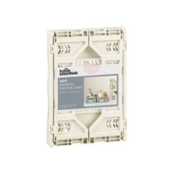 Mini Stacking Fold Flat Crate 22.2 X 15 X 8.7cm - Cream -Quality Home Store 384981 home essebtials mini stacking fold flat crate cream